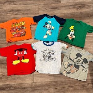 Bundle of Kids 4T Disney Character T-Shirts